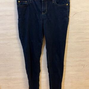 Michael Kors Jeggings Jeans With Ankle Gold Zippers